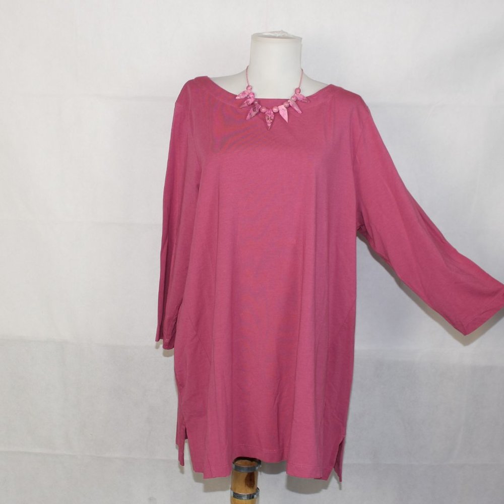 NWOT J. Jill Luxe Supima 3/4 Sleeve Tunic XL N59